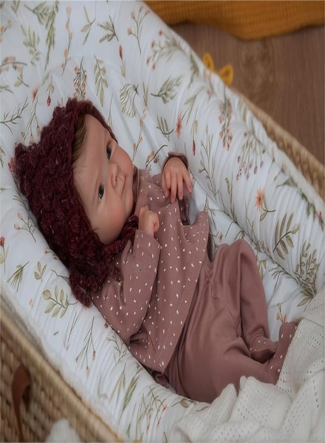 Anano Realistic Lifelike Reborn Baby Dolls Toddler Silicone Full Body Girls 18 Inch Baby Reborn Doll Silicone Full Body Eyes Open with Hair Anatomically Correct - Image 5